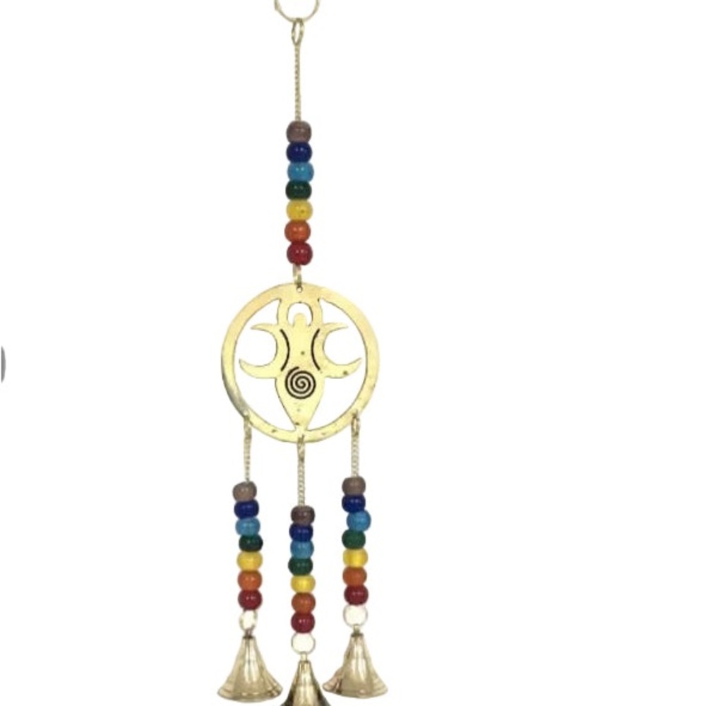 Triple Moon Goddess wind chime